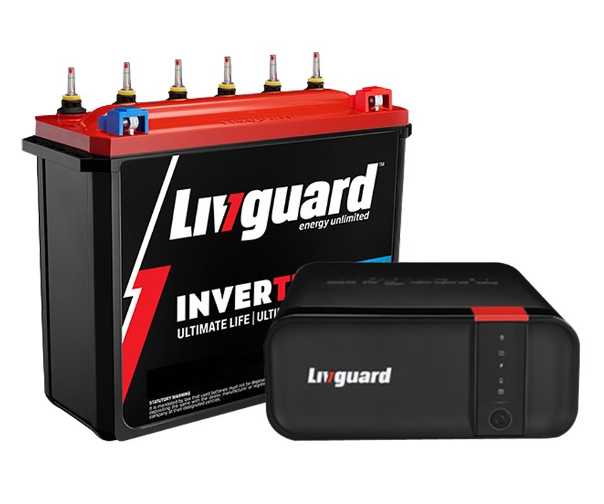 IVGUARD LGS1100 Inverter + IT 1048ST 100 AH BATTERY